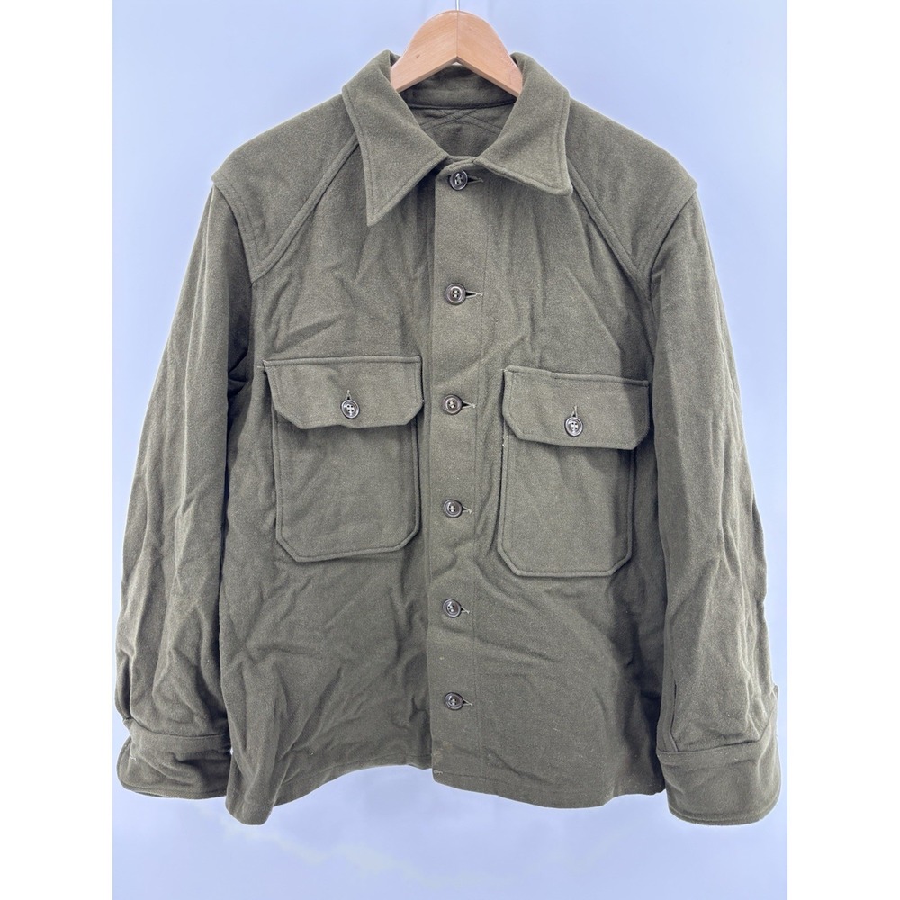 US Military OG 108 Wool Field Shirt Olive Green Cold Weather Medium Vintage NEW
